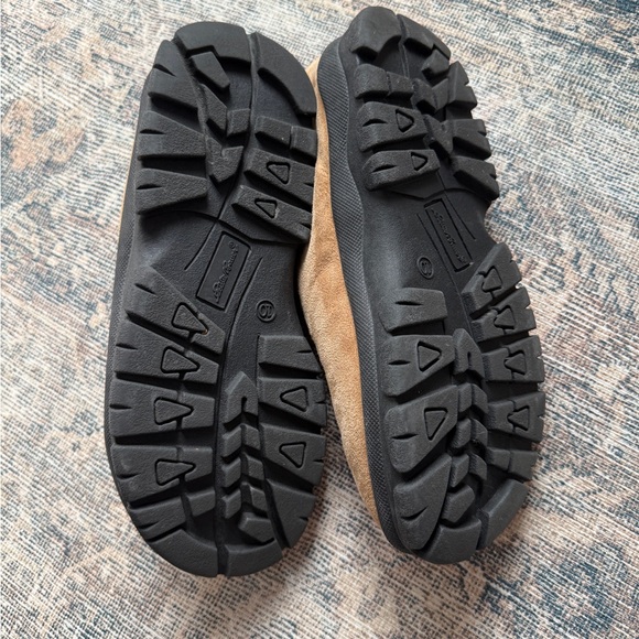 Eddie Bauer Men’s Shearling Slippers Size 10 Leather Brown main image 6